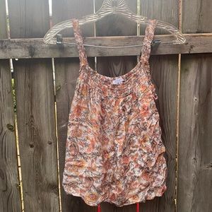 Patrons of Peace floral top sz. S